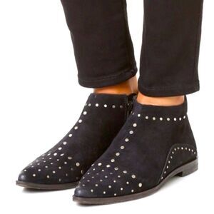 Free People Aquarian Studded Ankle Bootie Black 5.5